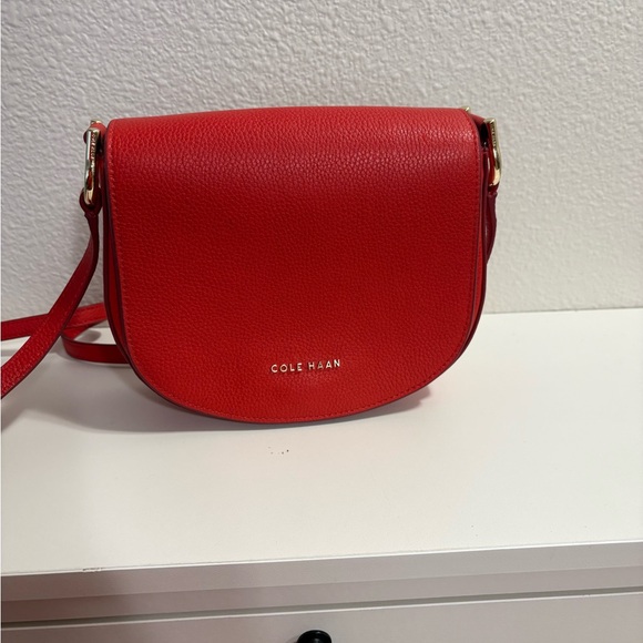 Cole Haan Vibrant Red Crossbody Bag - Picture 1 of 4